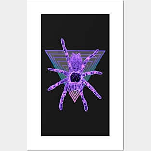 Tarantula “Vaporwave” Triangle V19 (Invert) Posters and Art